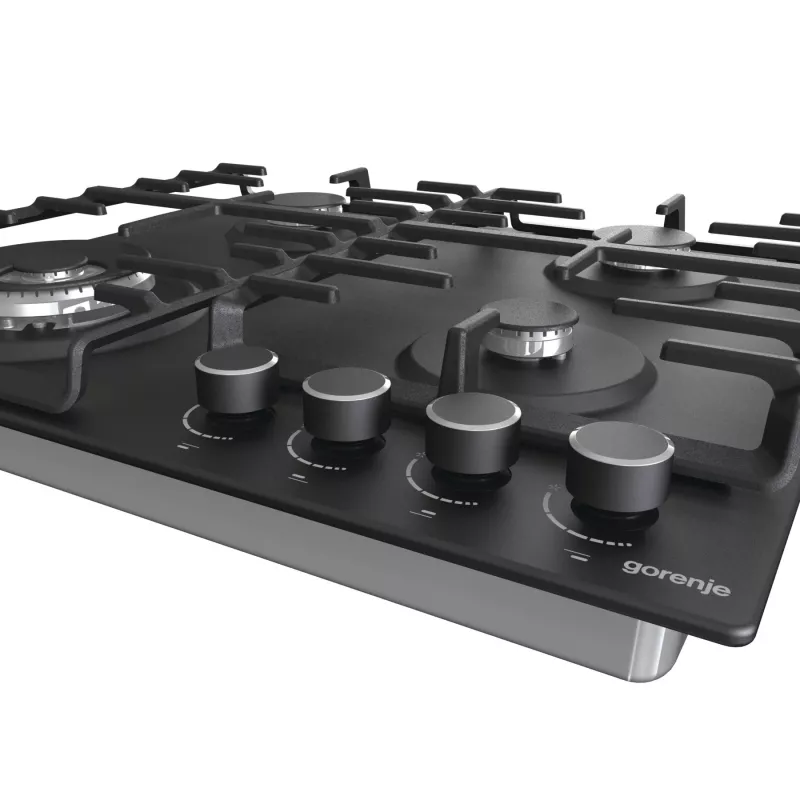 Gorenje Placa GW642AB gas número de quemadores/zonas 4 mandos giratorios negro