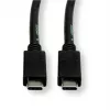 ROLINE Cable USB3.2Gen2 PD 20V5A Type-C-C ST/ST 0,5 m - Cable - Digital/Datos - 0,5 m (11.99.9057)