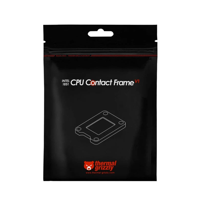 Kit de actualización de marco Thermal Grizzly TG-CF-I1851-V1 aluminio negro 71x51x6mm