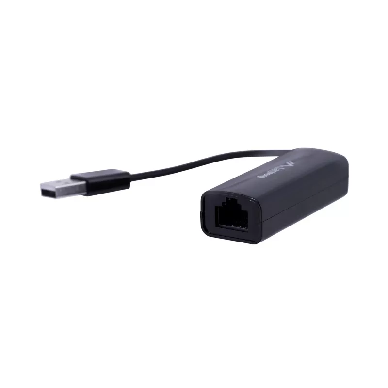 Adaptador de red Lanberg NC-0100-01 de USB 2.0 a RJ45 100 Mbit, cable de 0,15 m