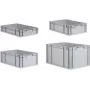 Caja de almacenamiento allit ProfiPlus 40,0 x 60,0 x 17,0 cm gris, organizador de plástico
