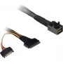 Cable SFF Inter-Tech SFF-8643 SFF-8639 Negro Diseño compacto