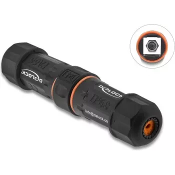 Conector hembra F a conector hembra F estanco DELOCK 90708