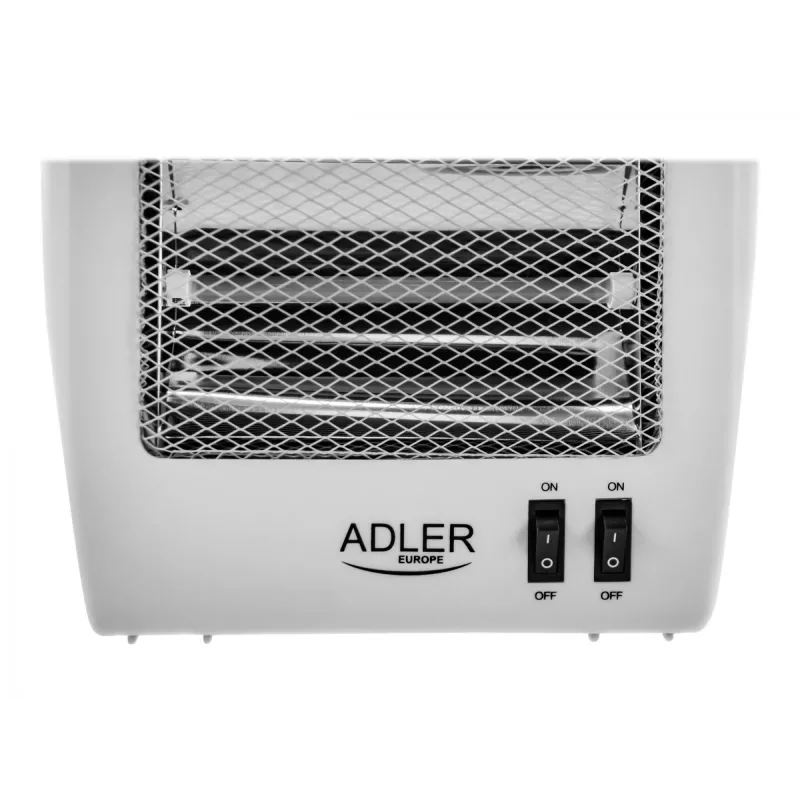 Adler | Calefactor | AD 7709 | Calefactor halógeno | 800 W | Número de niveles de potencia 2 | Blanco