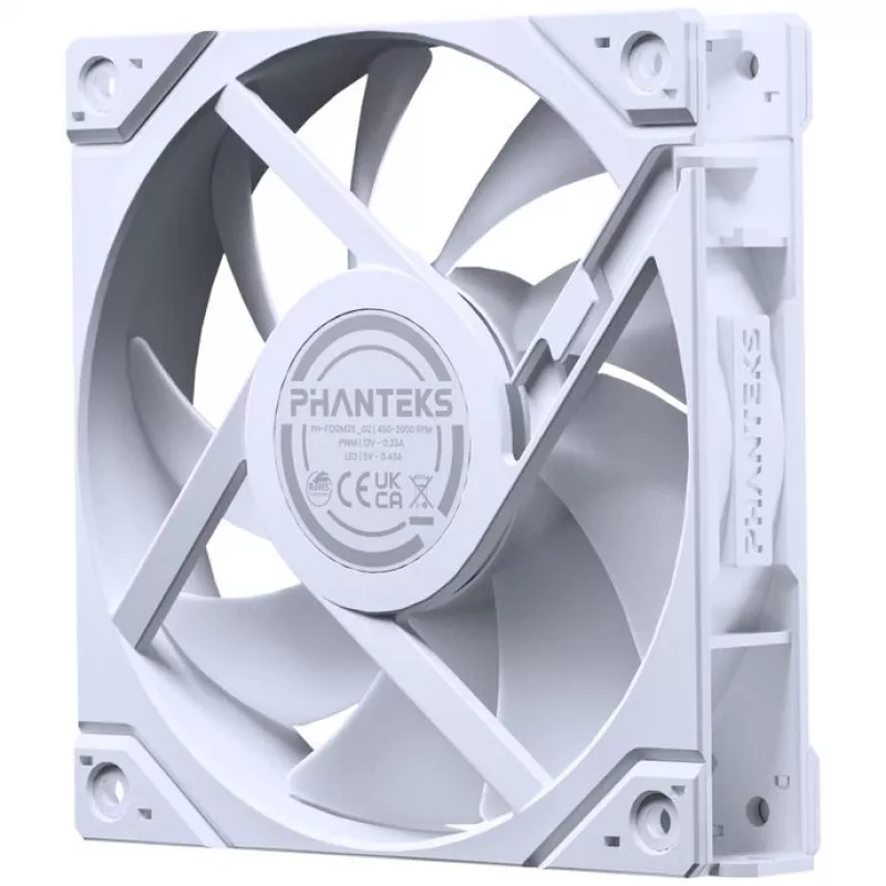 Ventilador de refrigeración PHANTEKS M25G2-120 D-RGB Reverse Blade 120mm pack de 3 blanco