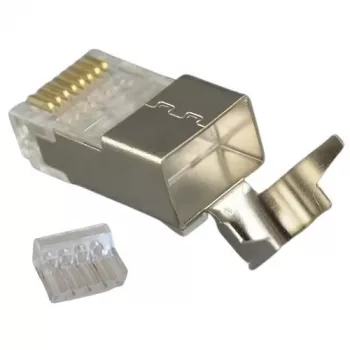 Conector hembra RJ45 apantallado FTP CAT7, 20 uds.