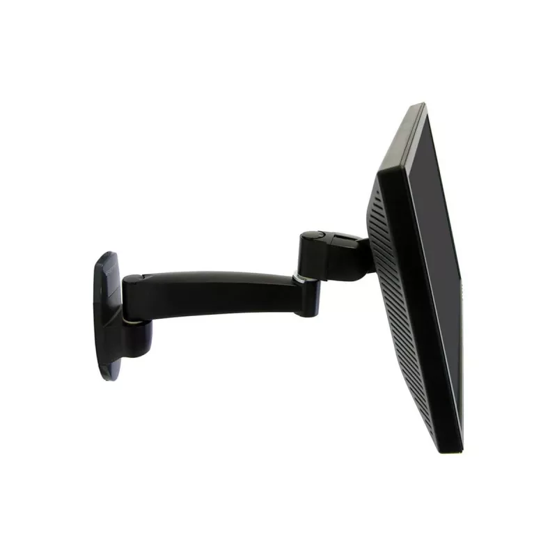 Ergotron 200 Series - kit de montaje (brazo de pared) - para monitor - 1 prolongador - acero - negro - tamaño de pantalla: hasta 81,3 cm (hasta 32 pulgadas)