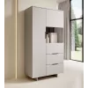 Armario de almacenaje cama meble ALMA 90x41.5xH170 cm cashmere — independiente, para colocar en la pared