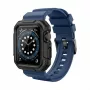 Correa GUAN Premium Pro para Apple Watch 40 mm 41 mm 38 mm 42 mm azul negro - Correa de repuesto