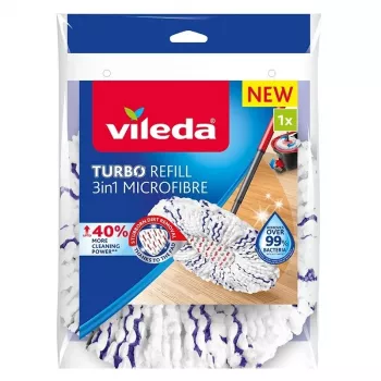 Vileda TURBO 3in1 Funda de microfibra para fregona giratoria, 1 ud.