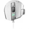 Pack de ratón gaming Logitech G G502 X con alfombrilla gaming rígida G240 — Para diestros, Óptico 25600 DPI, USB Type-A, 13 botones, Blanco