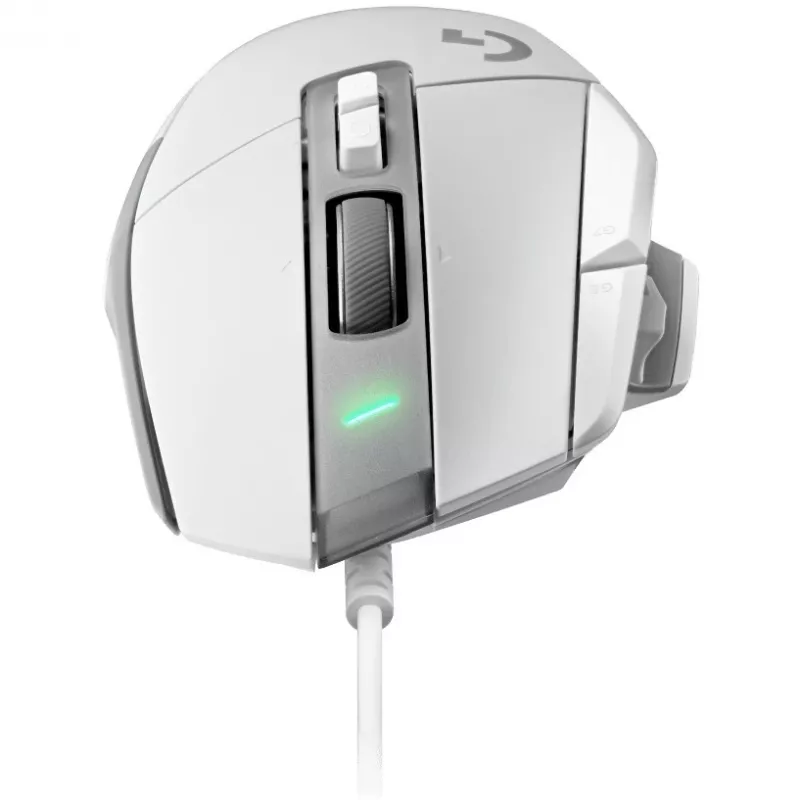 Pack de ratón gaming Logitech G G502 X con alfombrilla gaming rígida G240 — Para diestros, Óptico 25600 DPI, USB Type-A, 13 botones, Blanco