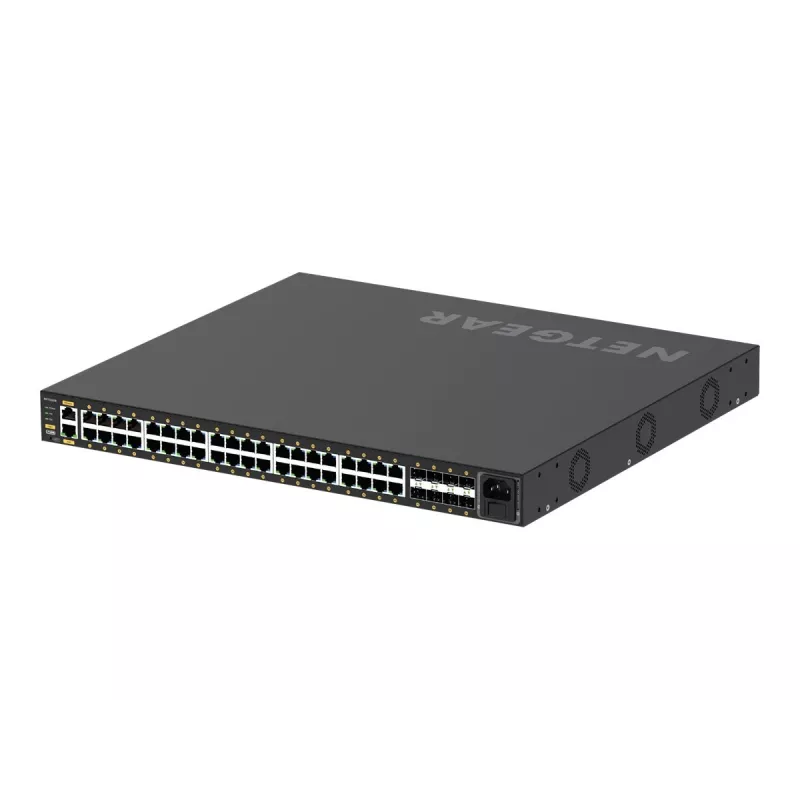 NETGEAR GSM4248P-100EUS Switch de red gestionado L2/L3/L4 Gigabit Ethernet (10/100/1000) Power over Ethernet (PoE) Negro
