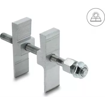 Soporte DeLOCK para barrera antivuelo / protección para aves para módulos solares fotovoltaicos aluminio (90997)