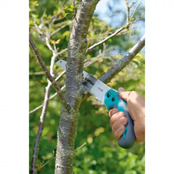 Sierra de jardín 300P, sierra de poda turquesa, Softgrip