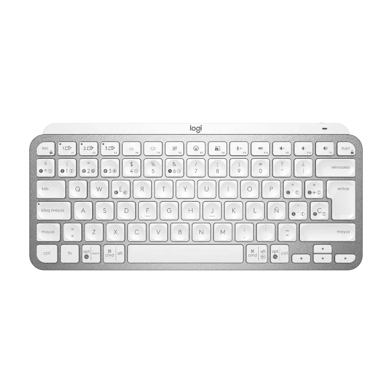 Mxkeys Mini Wrls Illuminated KB Pale Gris - Esp - Mediter
