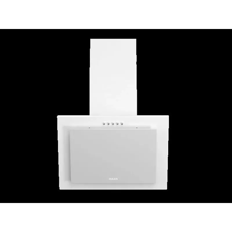 Campana extractora de cocina MAAN Vertical G 50 — blanca, carcasa de acero, mando frontal mecánico, 895×496×313 mm, motor incluido
