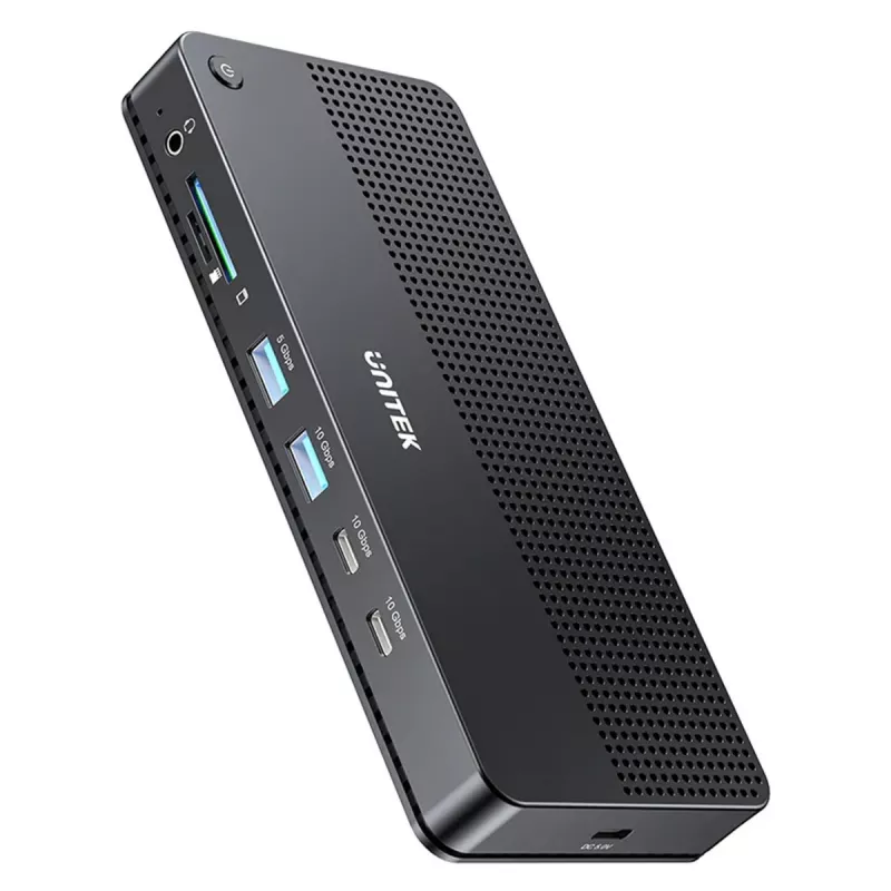 Estación de acoplamiento UNITEK D1104A01 USB4 con cable 100 W Power Delivery