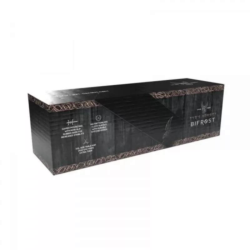 L33T Gaming 160404 Alfombrilla gaming Bifrost XXL, superficie rápida, 920 x 294 x 4 mm, negra