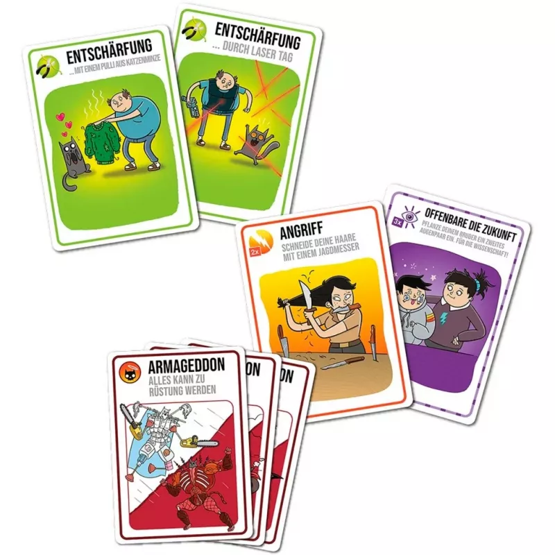 Exploding Kittens - El bueno contra el malo, juego de cartas