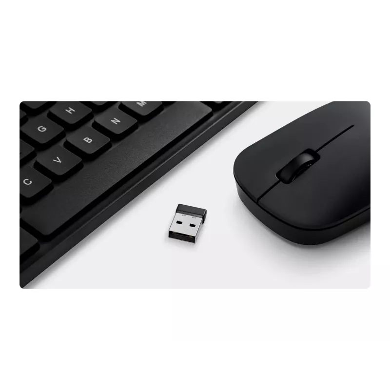 Combo teclado y ratón inalámbricos Xiaomi BHR6100GL tamaño completo, 104 teclas
