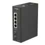 D-Link switch industrial Gigabit PoE+ no gestionado de 6 puertos con 2 puertos SFP
