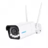 Reolink W430 - Cámara exterior 4K, Wi-Fi 6 de nueva generación, zoom óptico 5x, detección de personas/vehículos/animales, visión nocturna en color
