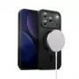 Funda para móvil Crong MagSafe para iPhone 17 Pro – Hybrid negra