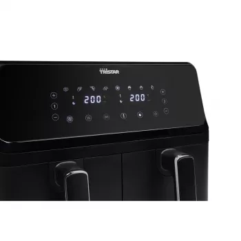 Freidora Tristar FR-9026 doble 8 L independiente 2700 W freidora de aire caliente negra
