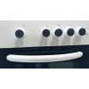 Cocina de gas MPM MPM-54-KGF-21, placa de 4 fuegos, 60 cm, gas, blanca, clase de eficiencia energética A