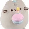 Peluche Pusheen de Pusheen — peluche de 24 cm con gorro de cumpleaños y tarta