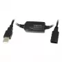 Cable USB LogiLink UA0143 USB 2.0 conector macho USB-A a conector hembra 10,00 m negro