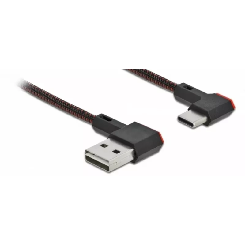 Cable USB DeLOCK EASY-USB 2.0 conector macho Type-A a conector macho Type-C 0,5 m negro