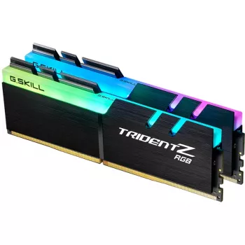DIMM 32 GB DDR4-3200 (2x 16 GB) kit dual, memoria RAM negra, F4-3200C16D-32GTZRX, Trident Z RGB, INTEL XMP