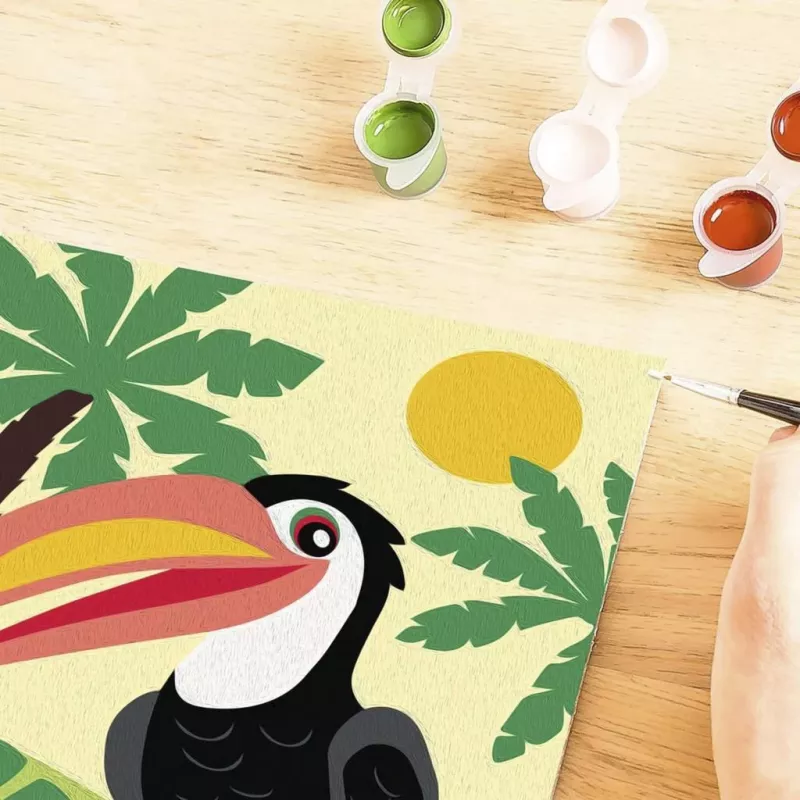 Ravensburger Pintar por números - Tucán en la selva