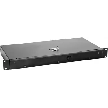 Cajón para rack Omnitronic KE-1 1U con cerradura — cajón para rack Omnitronic KE-1 1U con cerradura integrada