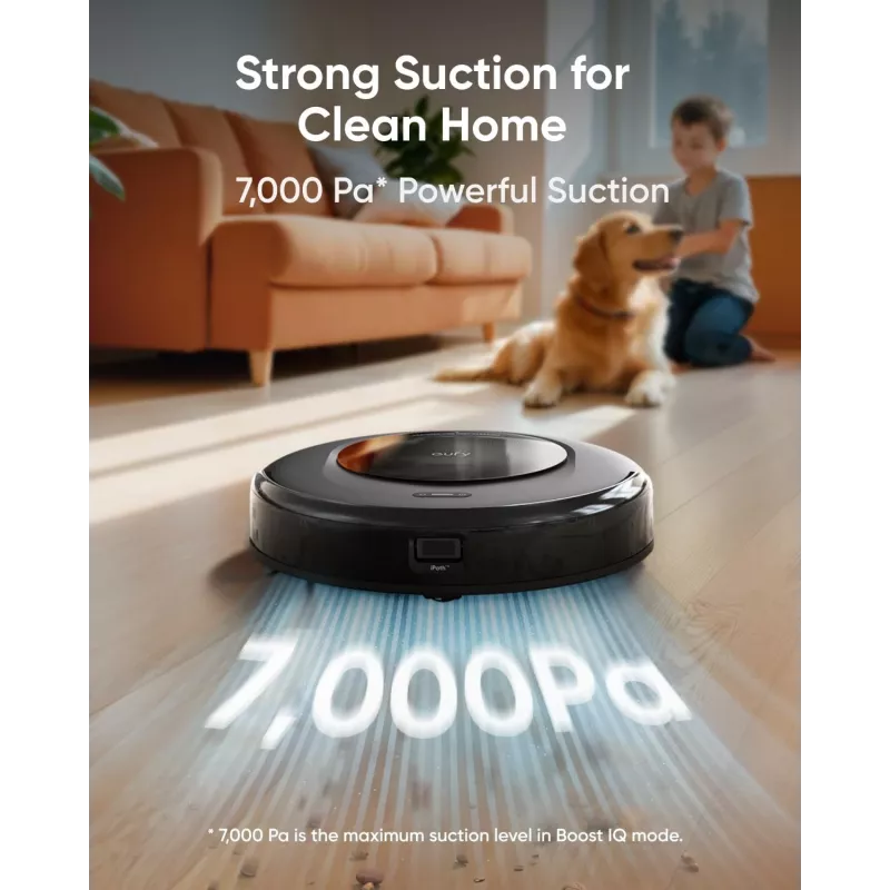 Anker Eufy | Robot aspirador con estación todo en uno | Omni C20 | Húmedo y seco | 7000 Pa | Gris