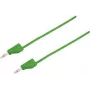 VOLTCRAFT Cable de prueba [conector macho 4 mm - conector macho 4 mm] 1,5 m verde MSB-300 (MSB-300-1.5-GR)