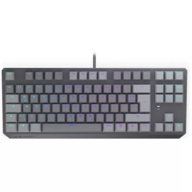 Teclado mecánico ENDORFY Thock V2 TKL con interruptores rojos, Tenkeyless, Distribución DE
