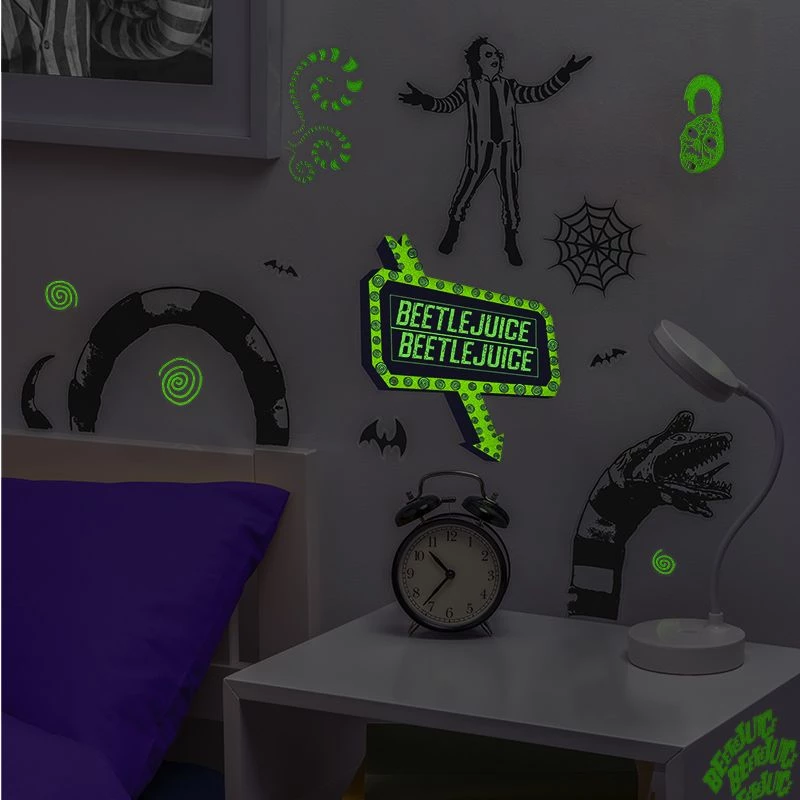Pegatina de pared Paladone Beetlejuice diseño PP13439BJ – set de pegatinas decorativas de pared