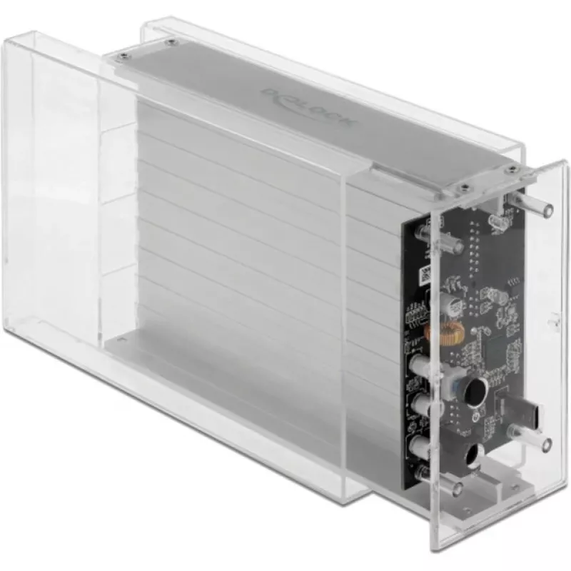 Carcasa HDD/SSD DeLOCK 42624 transparente 2,5/3,5 pulgadas