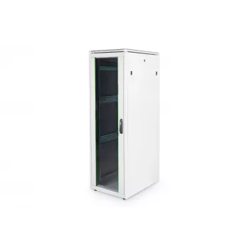 DIGITUS 36HE Unique Armario de red 600x800mm Puerta de cristal Gris