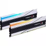 DIMM 32 GB DDR5-6000 (2x 16 GB) kit dual, memoria RAM blanca, F5-6000J2636H16GX2-TZ5NRW, Trident Z5 NEO RGB, AMD EXPO