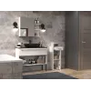 Top E Shop NEL V DS BIEL POŁ armario de almacenaje para baño, blanco