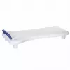 Asiento de bañera ActionMed LW300AM con asa de sujeción – ayuda blanca para la bañera, resistente a la humedad, orificio para colgar