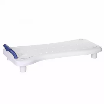Asiento de bañera ActionMed LW300AM con asa de sujeción – ayuda blanca para la bañera, resistente a la humedad, orificio para colgar