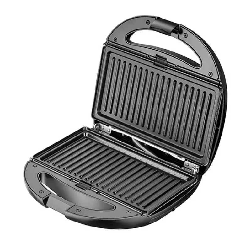 Sandwichera Adler AD 3040 1200 W negra, gris