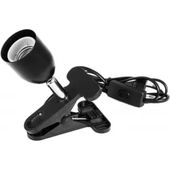 Eurolite 9460120N portalámparas con pinza para foco E27