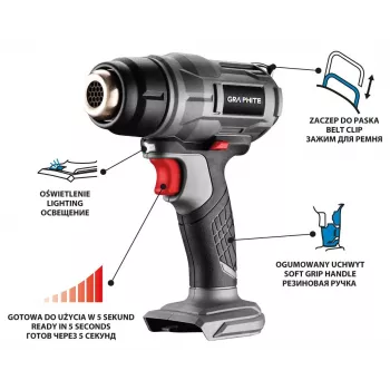 Pistola de aire caliente Graphite 58G082