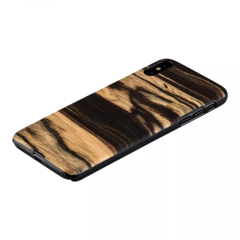Funda para móvil man and wood para iPhone XS Max – tono ébano blanco negro